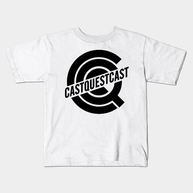 CastQuestCast Logo (Dark) Kids T-Shirt by LuminousMedia